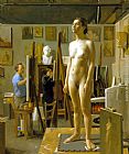 Jacob Collins In the Atelier painting